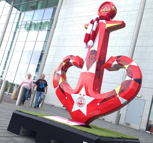 AnchoRED in Glory at Union Square, Aberdeen